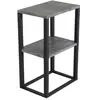 Rise table de nuit 30x45cm noir.