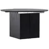 Venture Home Matilda table de salle à manger Ø130cm, extenstible avec plateaux supplémentaires noir.