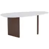 EBUY24 Table de repas ovale 180 x 90 cm Grönvik