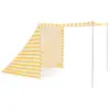 Kid's concept® Tente de plage jaune et blanche