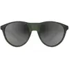 Lunettes Spektrum Null vert mousse avec verres à effet miroir Zeiss gris