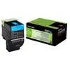 Lexmark 702C - Cyan - original - cartouche de toner LCCP, LRP - pour Lexmark CS310dn, CS310n, CS410dn, CS410dtn, CS410n, CS510de, CS510dte