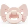 Sucette orthodontique en silicone Binky Bow Misty Pink (0 mois et +)