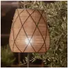 PR Home Lampe de terrasse Agnar Lollo, gris, aspect rotin, 71 cm