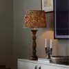 PR Home Lodge lampe de table bois/tissu fleurs