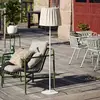 PR Home Lampadaire d'extérieur Agnar, blanc/beige, 140 cm