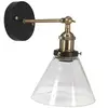 PR Home Applique murale Lambda, laiton/clair, Ø 18 cm, verre