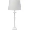 PR Home Lampe de table Salong Sofia Lin, blanc 55 cm tissu/métal