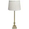 PR Home Lampe de table Linné Sofia Plissé 66 cm blanc/or Lin