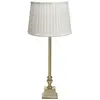 PR Home Lampe de table Linné Sofia Plissé 51 cm blanc/or Lin