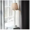 PR Home Lampe de table Lottie Jasmine lin beige/blanc ancien Ø21cm