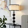 PR Home Lampe à poser Flory, noir/naturel, hauteur 70 cm