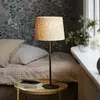 PR Home Lampe de table BASE ELDERTREE, jaune, hauteur 58 cm, tissu