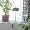 PR Home Lampe à poser Wells, vert/doré, hauteur 50 cm