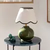 PR Home lampe de table Nell, vert mousse, céramique, hauteur 34 cm, E2...