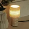 PR Home lampe à poser Lucie, crème, marbre, hauteur 16 cm, G9