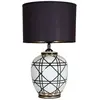 lampe à poser PR Home New York, noire, hauteur 45 cm, céramique