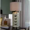 PR Home Lampe à poser Lucca, beige, hauteur 67 cm, toile de lin, céram...