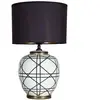 lampe à poser PR Home New York, noire, hauteur 60 cm, céramique