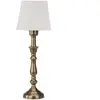 PR Home Lampe de table Therese Mia, 43 cm, blanc/laiton, lin