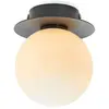 Markslöjd MINI-Plafonnier de salle de bain Métal/Verre Opalin Ø10cm