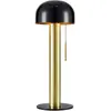 Markslöjd Lampe à poser Costa en métal, noir/laiton