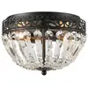 Markslöjd Plafonnier Etienne cristal de verre Ø 25 cm noir