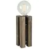 Markslöjd Lampe à poser Lodge, hauteur 28 cm, brun, bois