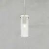 Markslöjd Suspension Tibia, fiche, transparent/nickelé, Ø 7 cm