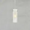 Markslöjd Suspension Tibia, fiche, blanc/nickel, Ø 7 cm