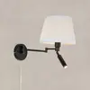 Markslöjd Applique murale Pivot, blanc naturel/noir, saillie 43 cm, à ...