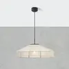 Markslöjd Suspension Alia, beige/noir, Ø 57 cm, tissu/métal