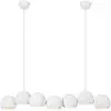 Markslöjd Suspension Cupolo, blanc, fer, longueur 101 cm, à 7 lampes