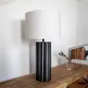 Markslöjd Lampe à poser Hashira avec abat-jour tissu, noire