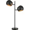 Markslöjd Lampe à poser Edgar, à 2 lampes, noire