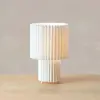 Markslöjd Lampe à poser Catis, blanc, 32 cm de haut, textile, E27