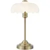 Markslöjd Lampe à poser Kurage, laiton vieilli/blanc, verre, hauteur 4...