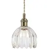 Markslöjd Suspension Gota, laiton vieilli/transparent, verre, Ø 13 cm,...