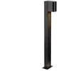 Markslöjd Bornes lumineuses LED Alor, noires, IP65, hauteur 75 cm, à i...