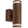Markslöjd Applique d'extérieur LED Luno, marron, à 2 lampes, IP65, à i...