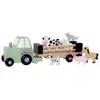 Camion remorque animaux en bois