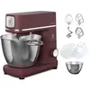 Electrolux E6KM1-4DRT, assistant de cuisine, avec 6 et 4 litres, avec fouet de cuisine, 1200W, rouge, acier inoxydable