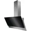 Faure - hotte décorative inclinée 90cm 58db 460m3/h noir - ffv919y TU