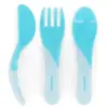 TWISTSHAKE Couverts enfant 6 m+ polypropylène bleu pastel 3 pièces