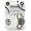 Twistshake Sucette Orthodontique Grise Blanche +6m Lot de 2