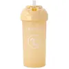 Twistshake Gobelet avec paille sans déversement, 360 ml, gobelets d'entraînement anti-fuite pour tout-petits et bébés, bouteilles d'eau potable, gobelet d'entraînement, 6 mois et plus, beige caramel