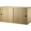 Caisson en chêne 2 portes coulissantes 78 x 30 x 42 cm - String furnit...