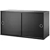 Caisson noir 2 portes coulissantes - String furniture