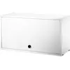 Caisson en bois blanc avec porte rabattable - String furniture