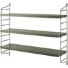 Etagères en acier olive String Pocket - String furniture